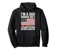 Im A Dad Grandpa And A Vietnam Veteran Nothing Scares Me Pullover Hoodie