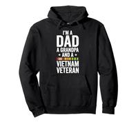 Im A Dad Grandpa And A Vietnam Veteran Vietnam War Soldier Pullover Hoodie