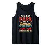 I'm A Dad Papa and Retired Scuba Diver Father's Day Job Tank Top