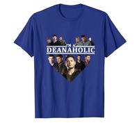 I'm A Deanaholic Dean-Aholic Winchester Cotton Shirt Blue