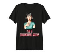 I'm A Delightful Mess Funny Retro Pop Art Premium T-Shirt