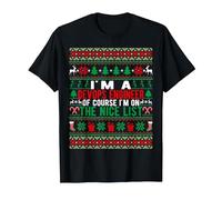 I'm A Devops Engineer of Course I'm On The Nice List Xmas T-Shirt, Men, Black, 4X-Large
