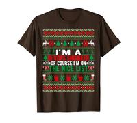 I'm A Devops Engineer of Course I'm On The Nice List Xmas T-Shirt, Men, Brown, Large