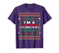 I'm A Devops Engineer of Course I'm On The Nice List Xmas T-Shirt, Men, Purple, Large