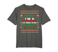 I'm A Devops Engineer of Course I'm On The Nice List Xmas T-Shirt, Men's Big and Tall, Asphalt Grey, 4X Tall