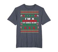 I'm A Devops Engineer of Course I'm On The Nice List Xmas T-Shirt, Men's Big and Tall, Heather Blue, 4X Tall