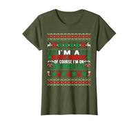 I'm A Devops Engineer of Course I'm On The Nice List Xmas T-Shirt, Women, Olive Green, Large