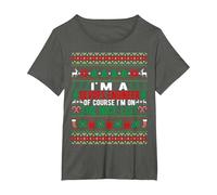 I'm A Devops Engineer of Course I'm On The Nice List Xmas T-Shirt, Women's Plus, Asphalt Grey, 6X