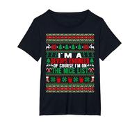 I'm A Devops Engineer of Course I'm On The Nice List Xmas T-Shirt, Women's Plus, Black, 3X
