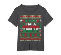I'm A Devops Engineer of Course I'm On The Nice List Xmas T-Shirt, Women's Plus, Dark Heather Grey, 2X