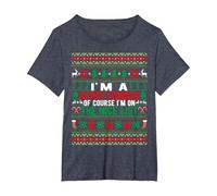 I'm A Devops Engineer of Course I'm On The Nice List Xmas T-Shirt, Women's Plus, Heather Blue, 5X