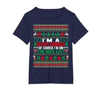 I'm A Devops Engineer of Course I'm On The Nice List Xmas T-Shirt, Women's Plus, Navy Blue, 4X