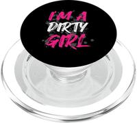 I'm a dirty girl Muddy Race Mud Run PopSockets PopGrip for MagSafe