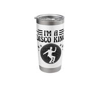 I'm A Disco King Vintage 70’s Dancing Retro Dance Music Stainless Steel Insulated Tumbler