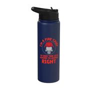 I'm a fire Chief to Save time - Firefighter Fire Chief Stainless Steel Insulated Water Bottle