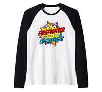 I'm A Firefighter What's Your Superpower? Raglan Baseball Tee