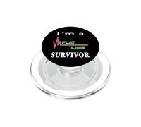 I'm a Flatline Survivor Near Death Experience Cardiac Arrest PopSockets PopGrip for MagSafe