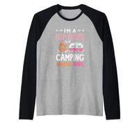 I'm A Flip Flops and Camping Kinda Girl Camper Raglan Baseball Tee