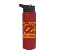 I'm A Flipper Mastermind Pinball Machine Arcade Game Stainless Steel Insulated Water Bottle