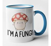 I'm A Fungi - Funny Mushroom Pun Mug (Blue)
