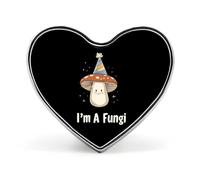 I'm A Fungi Mushroom Brooch Pins Heart Badge Button Tie Lapel Backpack Pin Decoration for Women Men