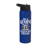 Im a Gemini Thats My Excuse Gemini Stainless Steel Insulated Water Bottle