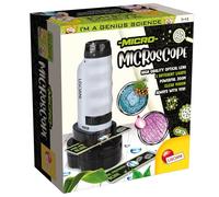 I'M A GENIUS Lisciani MICRO-MICROSCOPE- Discovery of the Micro World for Children From 7 Years Portable Microscope - Scientific Experiments for Children - Educational Kit