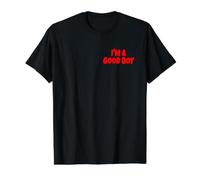 I'm A Good BOY (RED Text) Value Graphic T-Shirt, Men, Black, M
