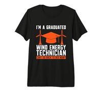 I'm A Graduated Wind Electricity Renewable Wind Turbine Tech Premium T-Shirt
