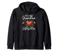 I'm A Great Grandma What's Your Superpower Granny Zip Hoodie