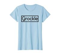 I'm A Grockle Funny British Tourist Graphic Devon Cornwall T-Shirt, Women, Baby Blue, Medium