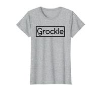 I'm A Grockle Funny British Tourist Graphic Devon Cornwall T-Shirt, Women, Heather Grey, X-Small