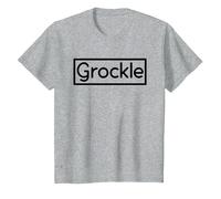 I'm A Grockle Funny British Tourist Graphic Devon Cornwall T-Shirt, Youth, Heather Grey, X-Small