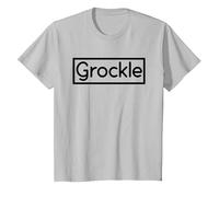 I'm A Grockle Funny British Tourist Graphic Devon Cornwall T-Shirt, Youth, Silver Grey, Large