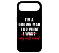 I'm a Grown Man I Do What... My Cats Want Humor Case for iPhone Air