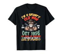 I'm A Grummy Old Man I was Born in October 1956 and 69 Years T-Shirt