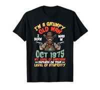 I'm A Grummy Old Man I was Born in October 1975 and 50 Years T-Shirt