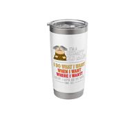 I'm A Grumpy Old Man I Do What I Want When I Want Funny Stainless Steel Insulated Tumbler