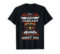 I'm a grumpy old man I was born in January I'm old biker T-Shirt