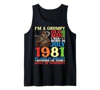I'm A Grumpy Old Man was Born in July 1981 and 45 Years Old Tank Top