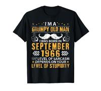I'm A Grumpy Old Man Was Born In September 1966 And 57 Years T-Shirt