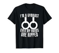 I'm A Gymnast Even My Hands are Ripped Funny Gymnastics Value Graphic T-Shirt, Men, Black, L