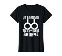 I'm A Gymnast Even My Hands are Ripped Funny Gymnastics Value Graphic T-Shirt, Women, Black, S