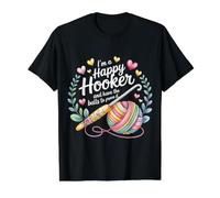 I'm A Happy Hooker and Have The Balls to Prove It - Value Graphic T-Shirt, Men, Black, S