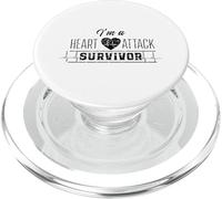 I'm a heart attack survivor Infarct Survived Hearts Surgery PopSockets PopGrip for MagSafe