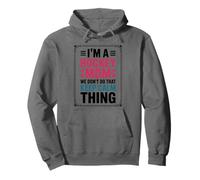 I'm A Hockey Mom We Don't Do That Keep Calm Thing Pullover Hoodie
