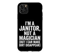 I'm A Janitor Not A Magician Funny Distressed Typography Case for iPhone 11 Pro Max
