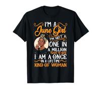 I'm A June Girl Black Women Gemini T-Shirt