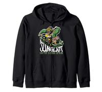 I'm a junglist Jungler Gorilla DNB Drum and Bass Music Zip Hoodie