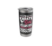Im A Karate Girl Just Like A Normal Girl Except Much Cooler Stainless Steel Insulated Tumbler